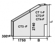Откосное крыло СТ 1 - F (Блок № 57) левое и правое